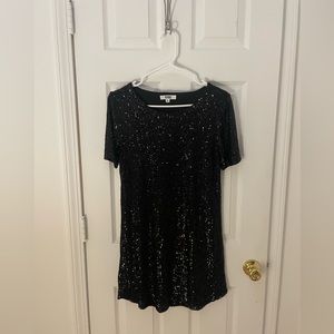 Bb Dakota black sequin mini dress